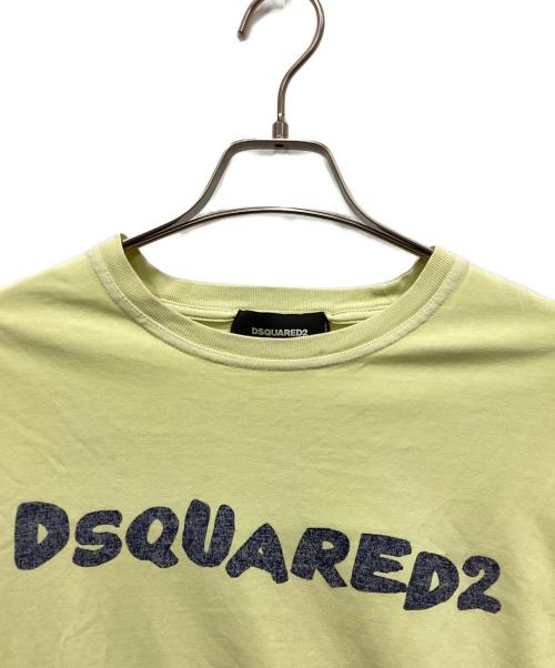 DSQUARED2（ディースクエアード）DSQUARED2 (ディースクエアード) ロゴカットソー イエロー サイズ:XXLの古着・服飾アイテム