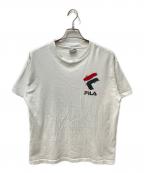 FILAフィラ）の古着「両面プリント半袖Tシャツ」｜ホワイト
