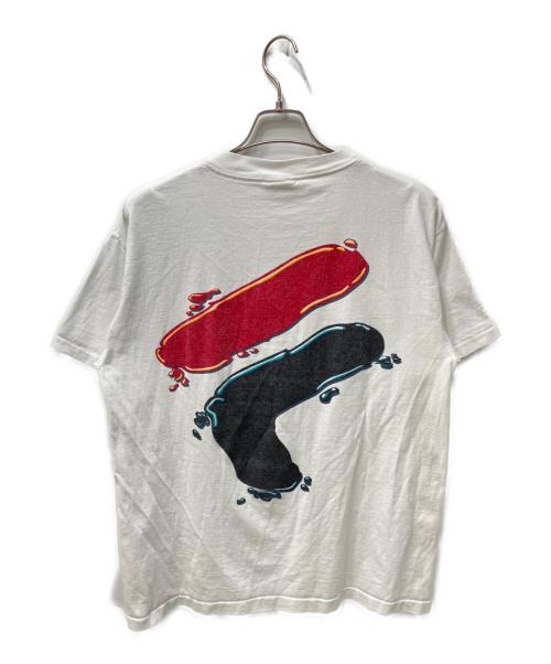 FILA（フィラ）FILA (フィラ) 両面プリント半袖Tシャツ ホワイト サイズ:Mの古着・服飾アイテム