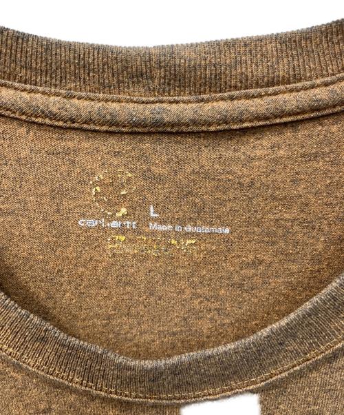 CarHartt（カーハート）CarHartt (カーハート) ポケットTシャツ ブラウン サイズ:Lの古着・服飾アイテム