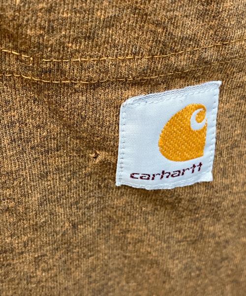 CarHartt（カーハート）CarHartt (カーハート) ポケットTシャツ ブラウン サイズ:Lの古着・服飾アイテム