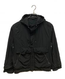 HERMES（エルメス）の古着「フーデッドナイロンジャケット」｜ブラック