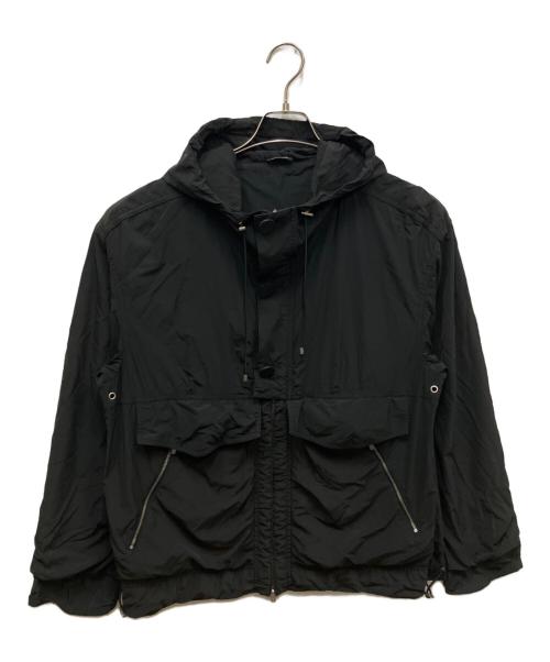 HERMES（エルメス）HERMES (エルメス) フーデッドナイロンジャケット ブラック サイズ:50の古着・服飾アイテム