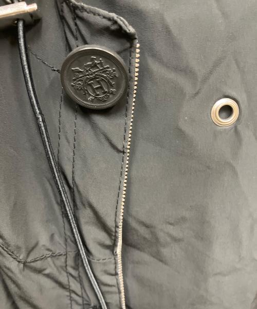 HERMES（エルメス）HERMES (エルメス) フーデッドナイロンジャケット ブラック サイズ:50の古着・服飾アイテム