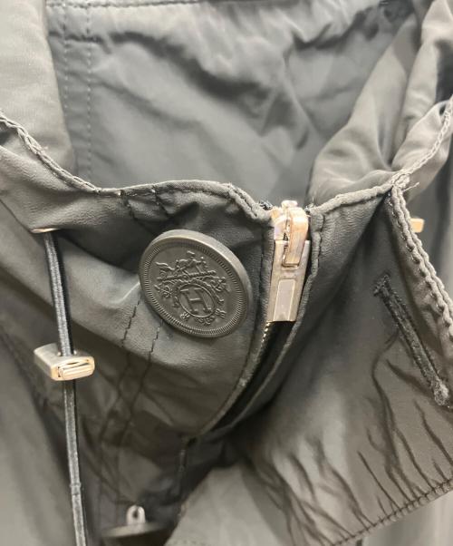 HERMES（エルメス）HERMES (エルメス) フーデッドナイロンジャケット ブラック サイズ:50の古着・服飾アイテム