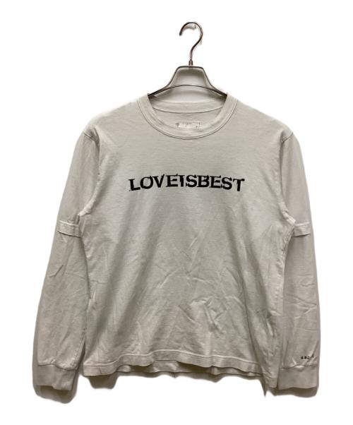 sacai（サカイ）sacai (サカイ) LOVEISBEST カットソー ホワイト サイズ:3の古着・服飾アイテム