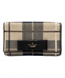Kate Spade（ケイトスペード）の古着「クラッチバッグ」｜ブラック×ベージュ