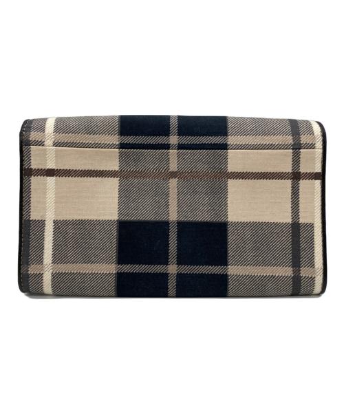 Kate Spade（ケイトスペード）Kate Spade (ケイトスペード) クラッチバッグ ブラック×ベージュの古着・服飾アイテム