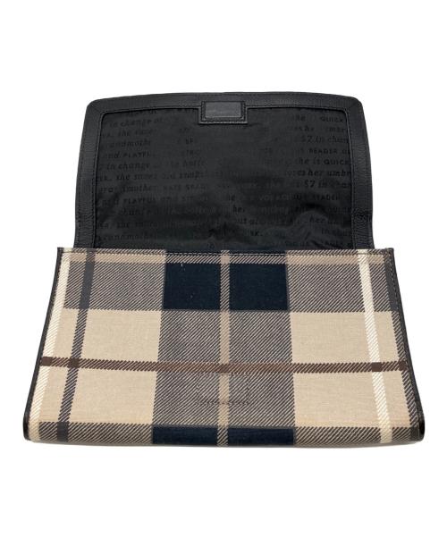 Kate Spade（ケイトスペード）Kate Spade (ケイトスペード) クラッチバッグ ブラック×ベージュの古着・服飾アイテム