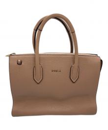 FURLA（フルラ）の古着「ピン サッチェル 2WAYバッグ」｜ベージュ