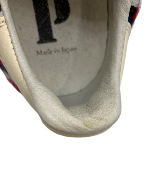 PATRICK（パトリック）PATRICK (パトリック) ツイードスニーカー ネイビー×レッド サイズ:41の古着・服飾アイテム