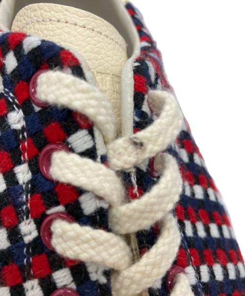 PATRICK（パトリック）PATRICK (パトリック) ツイードスニーカー ネイビー×レッド サイズ:41の古着・服飾アイテム