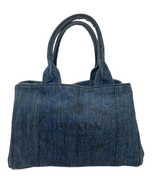 PRADA（プラダ）PRADA (プラダ) CANAPA/カナパデニムトートバッグ インディゴの古着・服飾アイテム