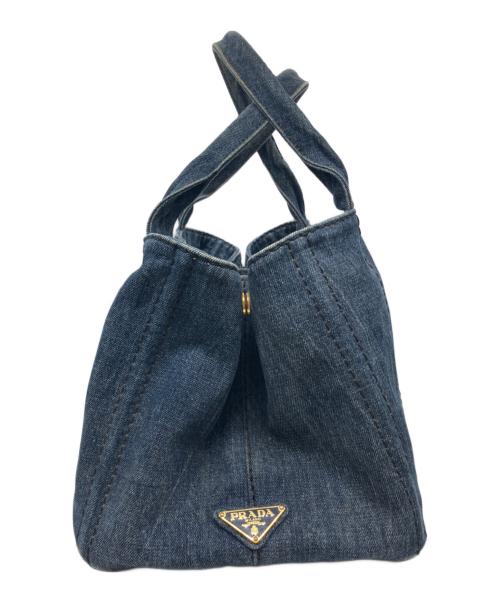 PRADA（プラダ）PRADA (プラダ) CANAPA/カナパデニムトートバッグ インディゴの古着・服飾アイテム