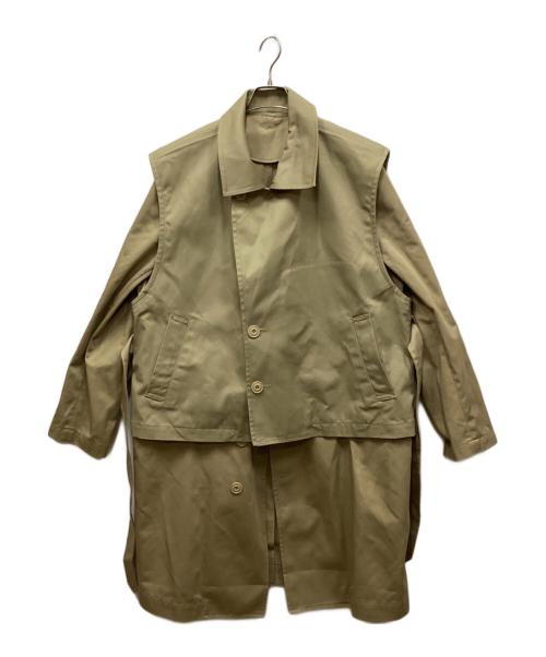 Toironier（トワロニエ）Toironier (トワロニエ) Dickies (ディッキーズ) Layered Trench Coat/レイヤードトレンチコート カーキ サイズ:2の古着・服飾アイテム
