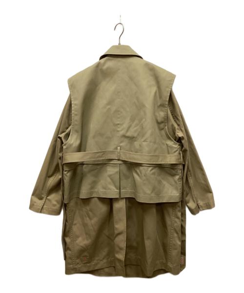 Toironier（トワロニエ）Toironier (トワロニエ) Dickies (ディッキーズ) Layered Trench Coat/レイヤードトレンチコート カーキ サイズ:2の古着・服飾アイテム
