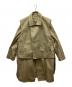 Toironier（トワロニエ）の古着「Layered Trench Coat/レイヤードトレンチコート」｜カーキ