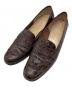 Salvatore Ferragamo（サルヴァトーレ フェラガモ）の古着「クロコ調コインローファー」｜ブラウン