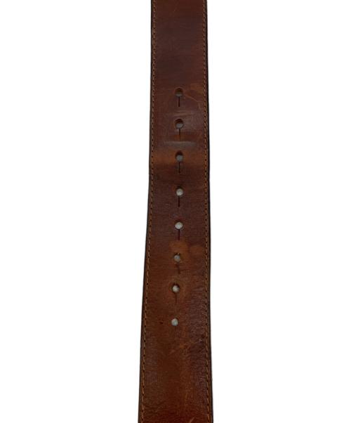 DSQUARED2（ディースクエアード）DSQUARED2 (ディースクエアード) ロゴバックルベルト ブラウンの古着・服飾アイテム