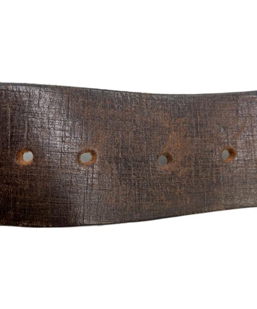 DIESEL（ディーゼル）DIESEL (ディーゼル) ロゴバックルレザーベルト サイズ:90/36の古着・服飾アイテム