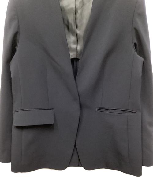ROPE（ロペ）ROPE (ロペ) ノーカラージャケット ネイビー サイズ:38の古着・服飾アイテム