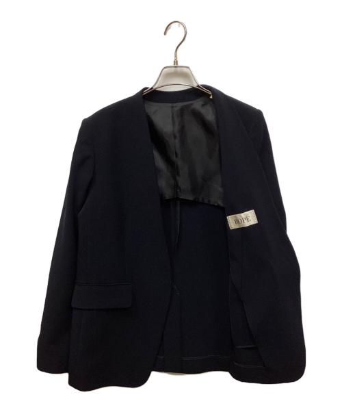 ROPE（ロペ）ROPE (ロペ) ノーカラージャケット ネイビー サイズ:38の古着・服飾アイテム
