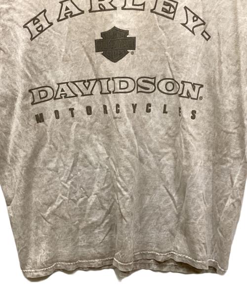 HARLEY-DAVIDSON（ハーレーダビッドソン）HARLEY-DAVIDSON (ハーレーダビッドソン) タイダイプリントT ベージュ サイズ:Lの古着・服飾アイテム