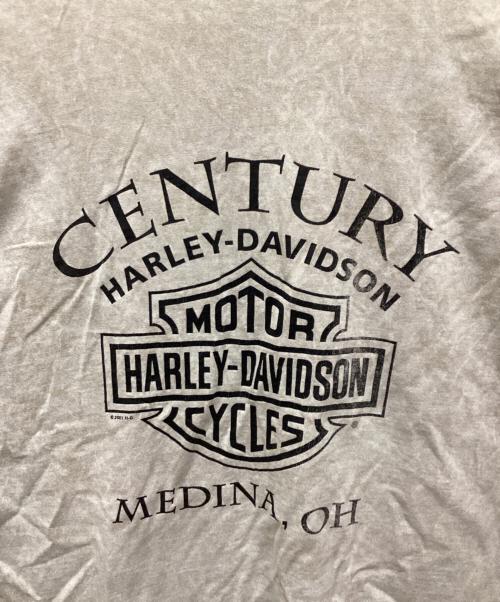 HARLEY-DAVIDSON（ハーレーダビッドソン）HARLEY-DAVIDSON (ハーレーダビッドソン) タイダイプリントT ベージュ サイズ:Lの古着・服飾アイテム