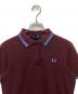 FRED PERRY (フレッドペリー) 2ラインカラーポロシャツ ブルー×ブラウン サイズ:36：5000円