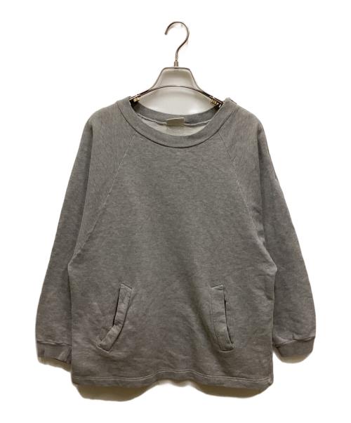 DRIES VAN NOTEN（ドリスヴァンノッテン）DRIES VAN NOTEN (ドリスヴァンノッテン) ショルダージップスウェット グレー サイズ:FREEの古着・服飾アイテム