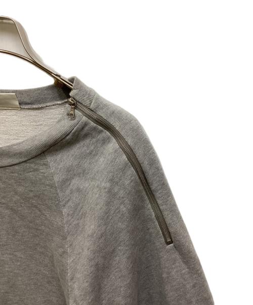 DRIES VAN NOTEN（ドリスヴァンノッテン）DRIES VAN NOTEN (ドリスヴァンノッテン) ショルダージップスウェット グレー サイズ:FREEの古着・服飾アイテム