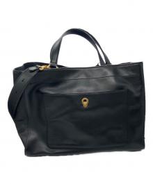 COLE HAAN（コールハーン）の古着「Zoe Work Tote Shoulder Handbag」｜ブラック