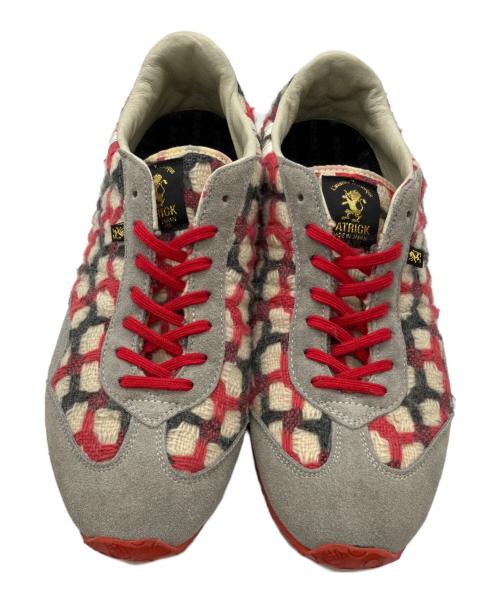 PATRICK（パトリック）PATRICK (パトリック) ツイードスニーカー ベージュ×レッド サイズ:41の古着・服飾アイテム