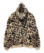 THE NORTH FACE WHITE LABELザノースフェイスホワイトレーベル）の古着「NOVELTY RIMO FLEECE JACKET / リモ レオパードフリースジャケット」｜ブラウン×ベージュ