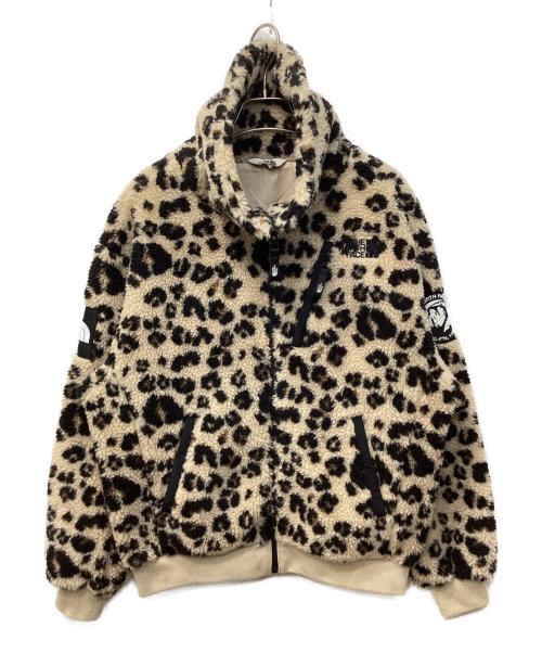 THE NORTH FACE WHITE LABEL（ザノースフェイスホワイトレーベル）THE NORTH FACE White Label (ザノースフェイスホワイトレーベル) NOVELTY RIMO FLEECE JACKET / リモ レオパードフリースジャケット ブラウン×ベージュ サイズ:Sの古着・服飾アイテム