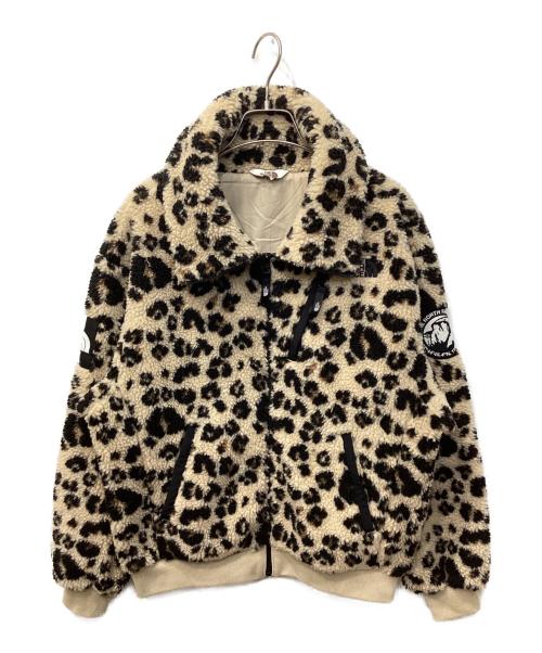 THE NORTH FACE WHITE LABEL（ザノースフェイスホワイトレーベル）THE NORTH FACE White Label (ザノースフェイスホワイトレーベル) NOVELTY RIMO FLEECE JACKET / リモ レオパードフリースジャケット ブラウン×ベージュ サイズ:Sの古着・服飾アイテム