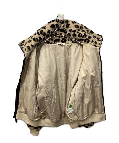 THE NORTH FACE WHITE LABEL（ザノースフェイスホワイトレーベル）THE NORTH FACE White Label (ザノースフェイスホワイトレーベル) NOVELTY RIMO FLEECE JACKET / リモ レオパードフリースジャケット ブラウン×ベージュ サイズ:Sの古着・服飾アイテム
