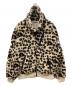 THE NORTH FACE White Label（ザノースフェイスホワイトレーベル）の古着「NOVELTY RIMO FLEECE JACKET / リモ レオパードフリースジャケット」｜ブラウン×ベージュ