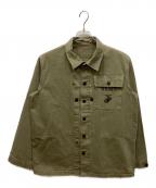BUZZ RICKSON'Sバズリクソンズ）の古着「HERRINGBONE USMC JACKET」｜オリーブ