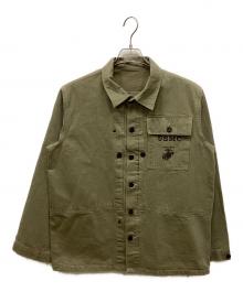 BUZZ RICKSON'S（バズリクソンズ）の古着「HERRINGBONE USMC JACKET」｜オリーブ