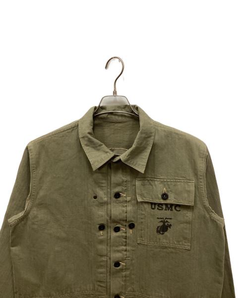 BUZZ RICKSON'S（バズリクソンズ）BUZZ RICKSON'S (バズリクソンズ) HERRINGBONE USMC JACKET オリーブ サイズ:38の古着・服飾アイテム