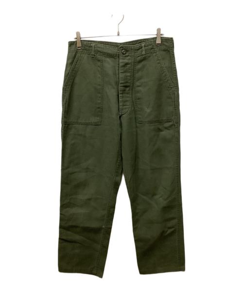 US ARMY（ユーエスアーミー）US ARMY (ユーエスアーミー) TROUSERS, MAN'S, COTTON SATEEN  OG-107, TYPE 1 オリーブ サイズ:W34 L31の古着・服飾アイテム