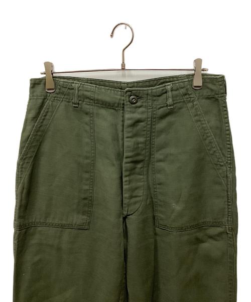 US ARMY（ユーエスアーミー）US ARMY (ユーエスアーミー) TROUSERS, MAN'S, COTTON SATEEN  OG-107, TYPE 1 オリーブ サイズ:W34 L31の古着・服飾アイテム