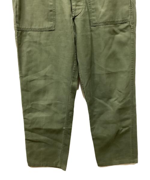 US ARMY（ユーエスアーミー）US ARMY (ユーエスアーミー) TROUSERS, MAN'S, COTTON SATEEN  OG-107, TYPE 1 オリーブ サイズ:W34 L31の古着・服飾アイテム