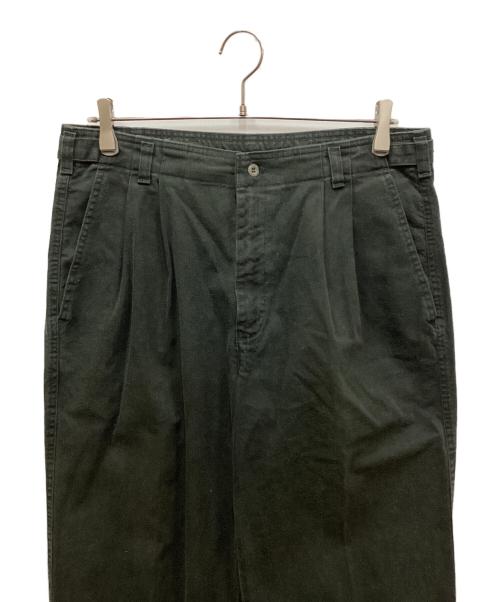 DOCKERS（ドッカーズ）DOCKERS (ドッカーズ) タックパンツ グリーン サイズ:表記なしの古着・服飾アイテム