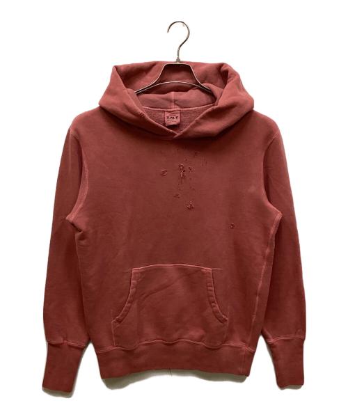 TMT（ティーエムティー）TMT (ティーエムティー) SHOT GUN DAMAGE HOODIE(ショットガンダメージフーディ) ピンク サイズ:Mの古着・服飾アイテム