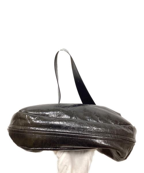 Ameri（アメリ）AMERI (アメリ) CRACKED LEATHER BODY BAG ブラックの古着・服飾アイテム
