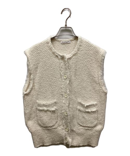 BEAUTY&YOUTH（ビューティーアンドユース）BEAUTY&YOUTH (ビューティーアンドユース) コットンMIXツイードベスト アイボリー サイズ:FREEの古着・服飾アイテム