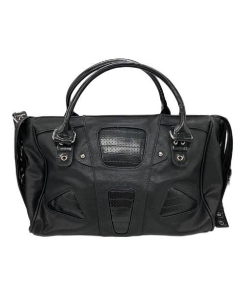 PLAY BOY（プレイボーイ）PLAY BOY (プレイボーイ) NAMILIA (ナミリア) 2WAYエコレザーバッグ ブラックの古着・服飾アイテム