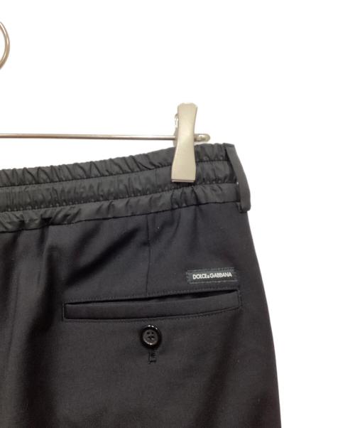 DOLCE & GABBANA（ドルチェ＆ガッバーナ）DOLCE & GABBANA (ドルチェ＆ガッバーナ) ウールポリジョガーパンツ ブラック サイズ:48の古着・服飾アイテム
